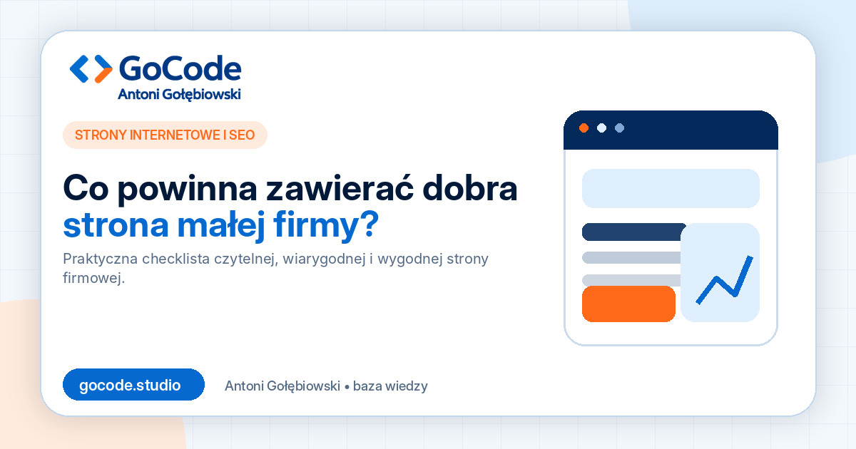 Co powinna zawierać dobra strona małej firmy?
