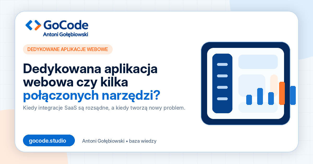 Dedykowana aplikacja webowa czy kilka połączonych narzędzi?