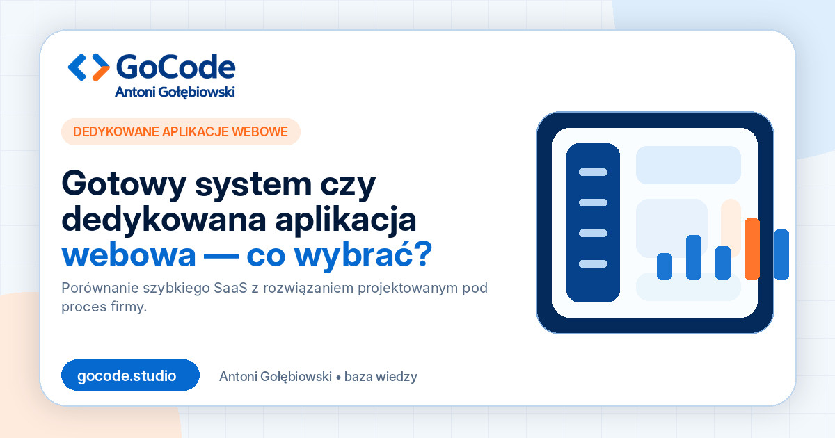 Gotowy system czy dedykowana aplikacja webowa — co wybrać?