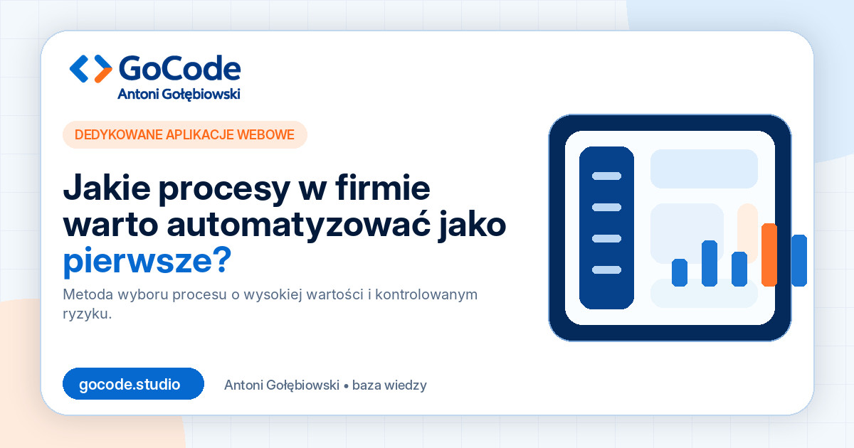 Jakie procesy w firmie warto automatyzować jako pierwsze?
