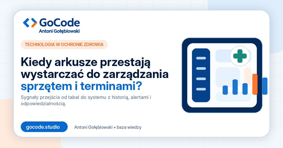 Kiedy arkusze przestają wystarczać do zarządzania sprzętem i terminami?