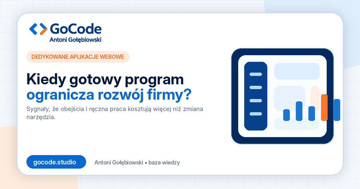 Kiedy gotowy program ogranicza rozwój firmy?