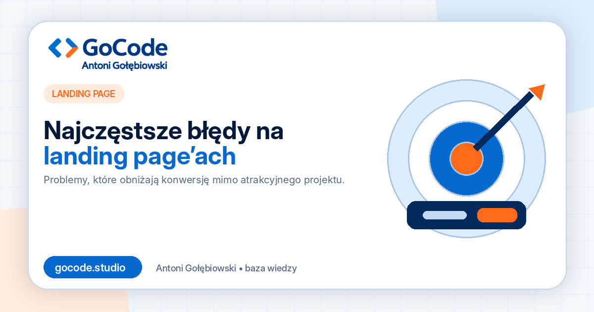 Najczęstsze błędy na landing page’ach