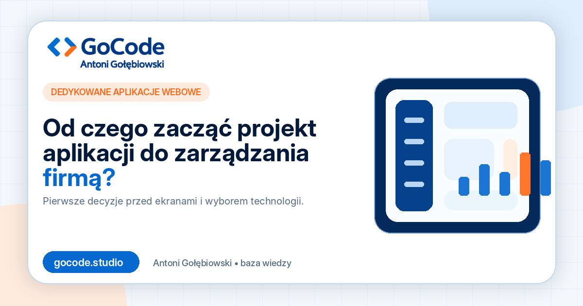 Od czego zacząć projekt aplikacji do zarządzania firmą?