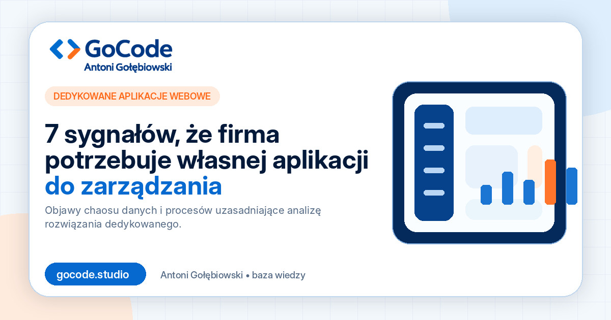 7 sygnałów, że firma potrzebuje własnej aplikacji do zarządzania